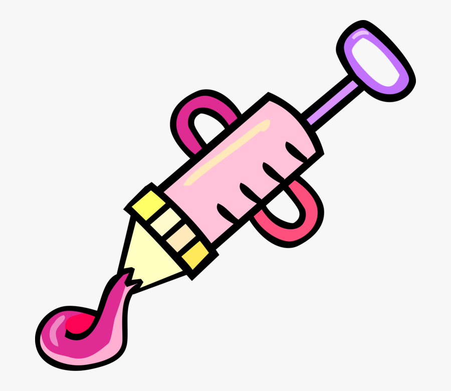 Frosting Clipart Cake Tool - Frosting Gun Vector, Transparent Clipart