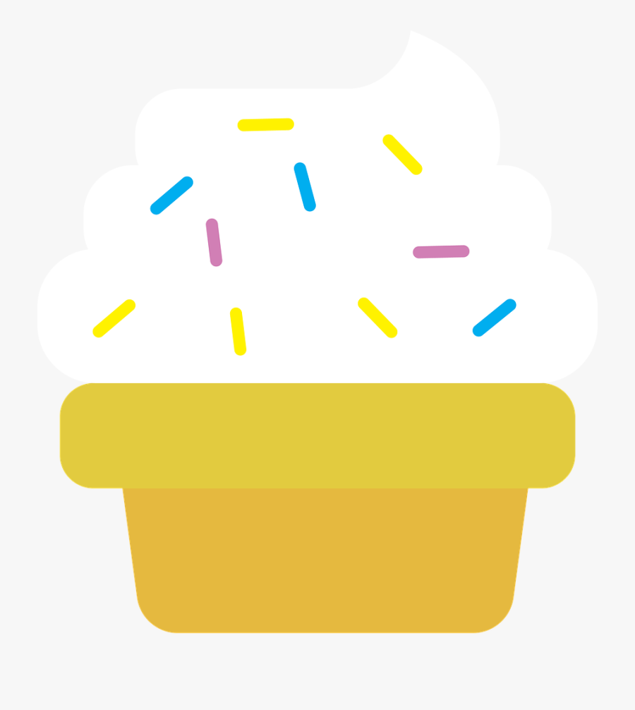 Cupcake Dessert Frosting Free Picture, Transparent Clipart