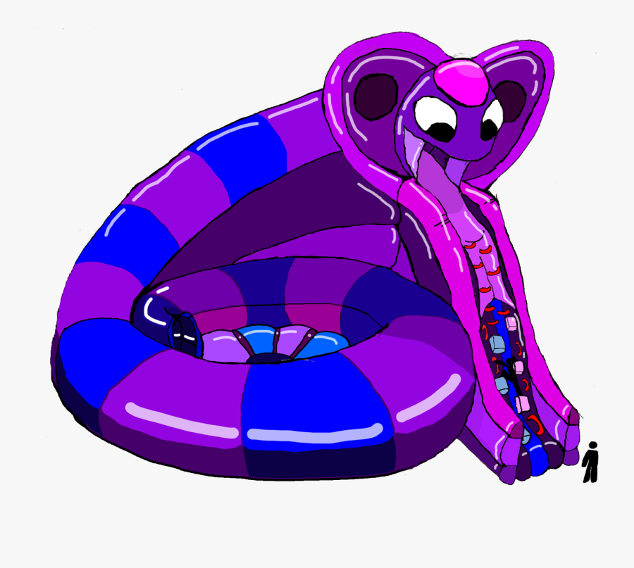 Serpentslide, The Living Cobra Tube Slide - Inflatable, Transparent Clipart