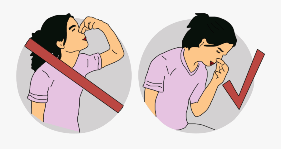 Bleeding From Nose First Aid, Transparent Clipart