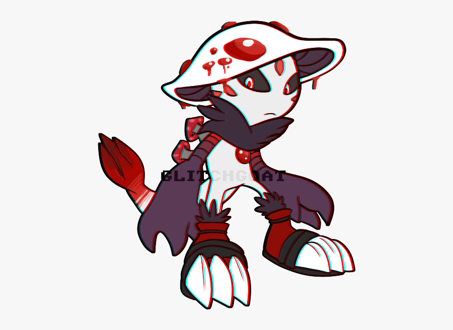 Bleeding Tooth Fungus Character, Transparent Clipart