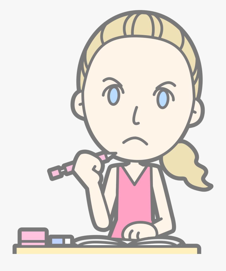 Grumpy Student, Transparent Clipart