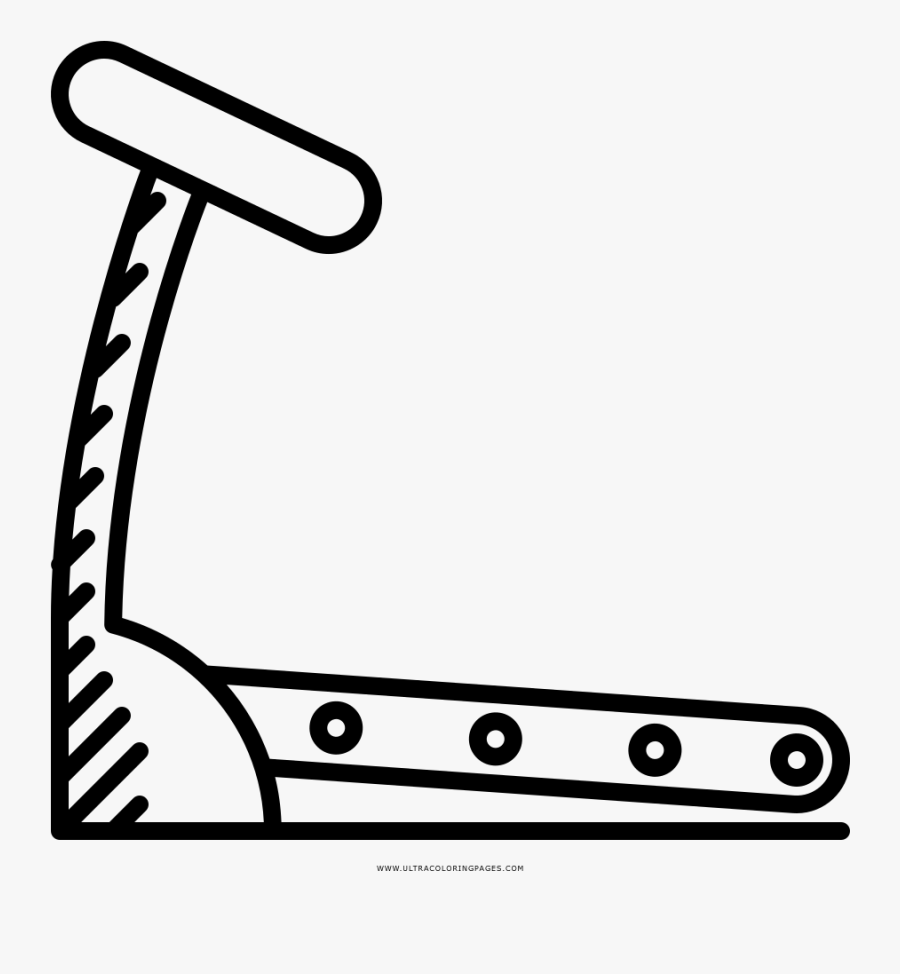 Treadmill Coloring Page - Imagens De Esteira Para Colorir, Transparent Clipart