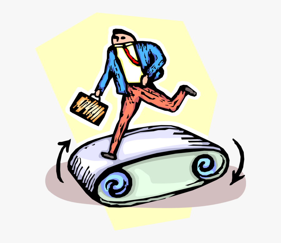 Vector Illustration Of Businessman Chases Business, Transparent Clipart