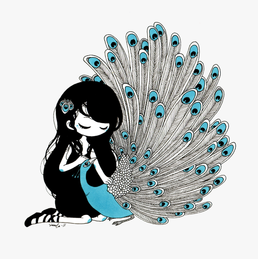Девушка Павлин Аниме, Transparent Clipart