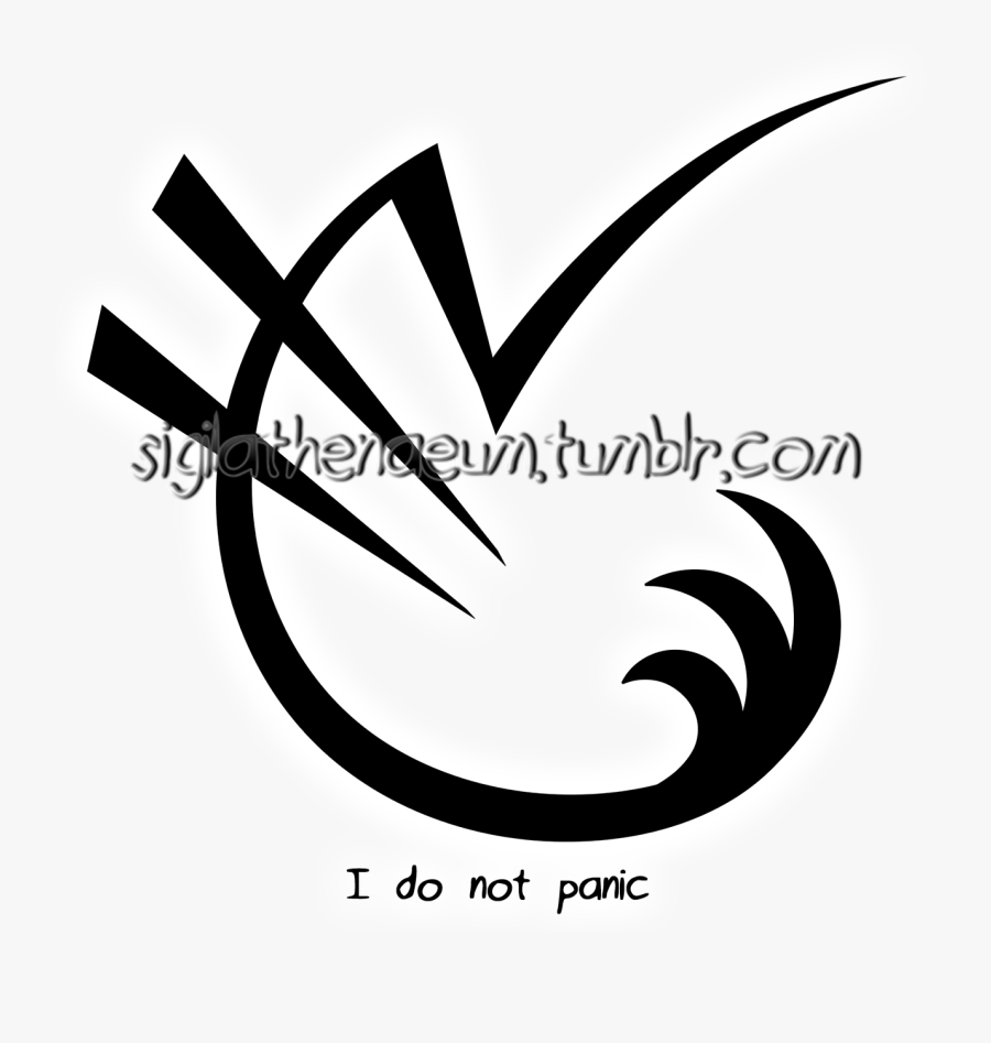 “i Do Not Panic” Sigil, Transparent Clipart
