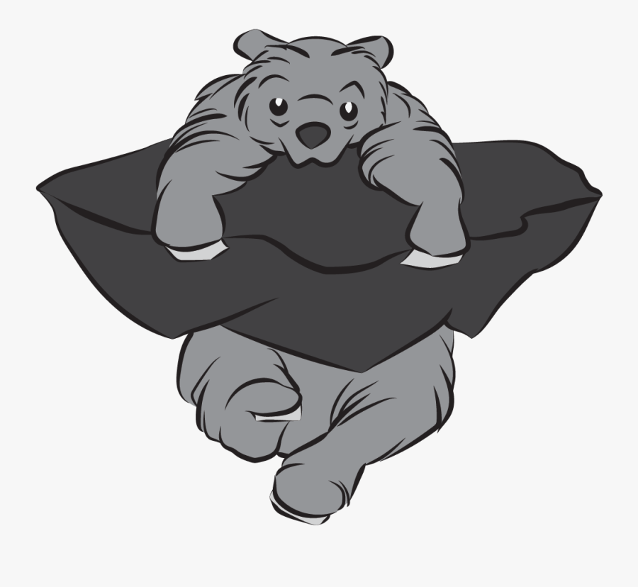 The Panic Bear - Cartoon, Transparent Clipart