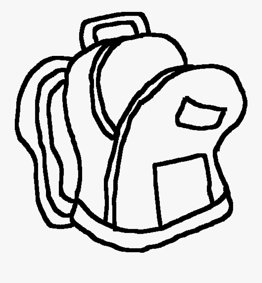 Backpack Drawing To Color, Transparent Clipart