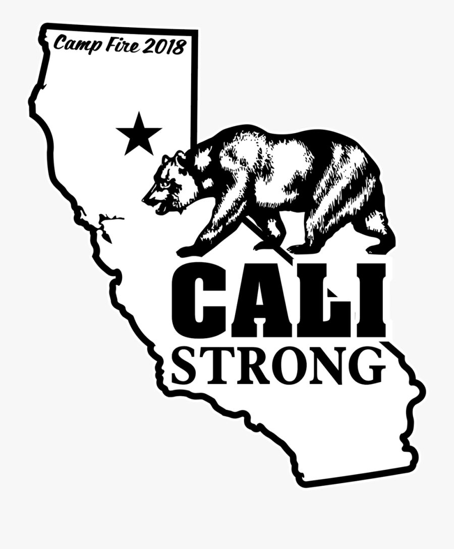 California Flag Black And White, Transparent Clipart