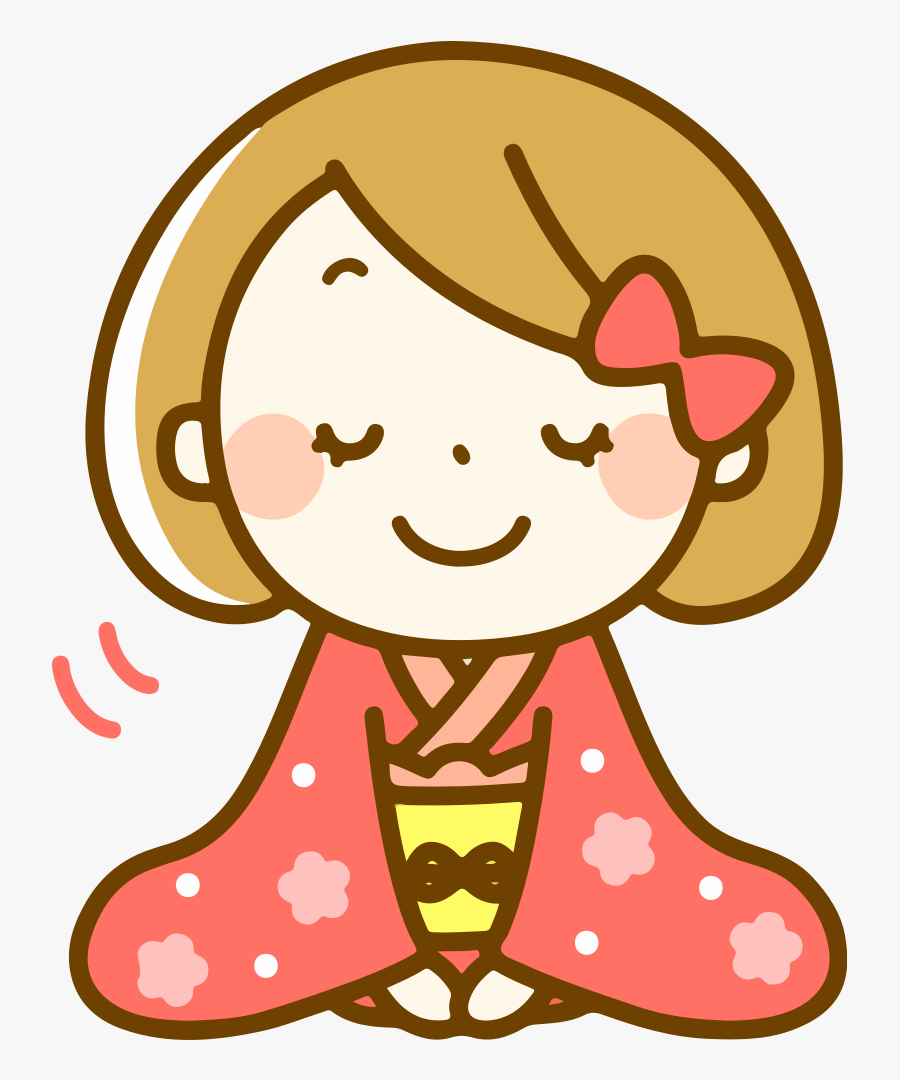 New Year"s Kimono - Clip Art Raised Hand, Transparent Clipart