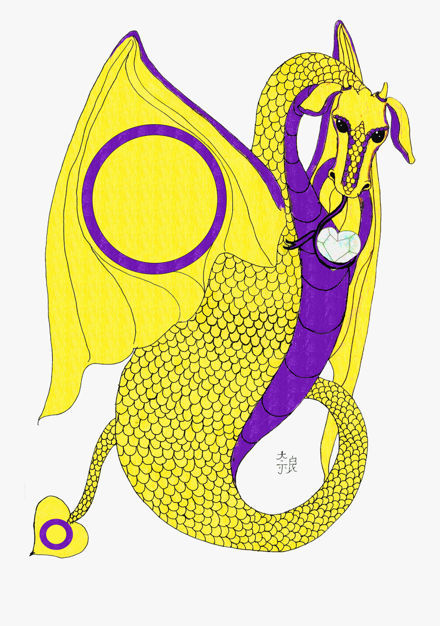 Intersex Dragon Heart Sm - Cartoon, Transparent Clipart