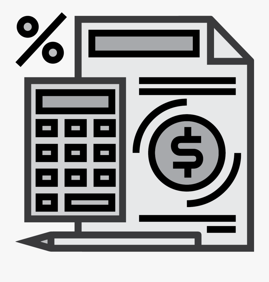 Financial Planning - Paper With Calculator Icon, Transparent Clipart