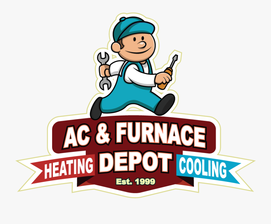 Ac & Furnace Depot Logo, Transparent Clipart