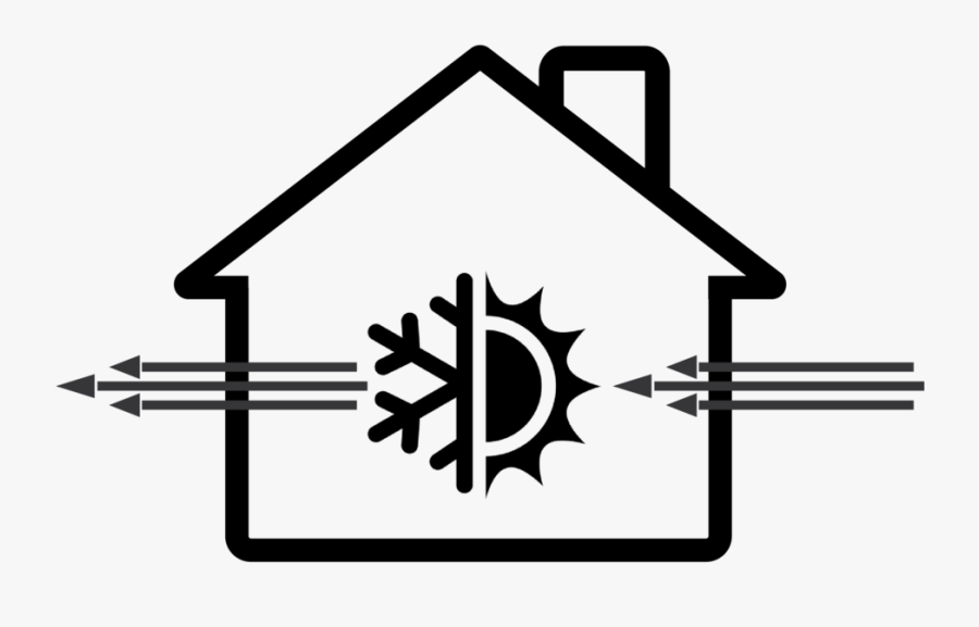 House Heat Pump Ac-01 - Broken House Clipart, Transparent Clipart