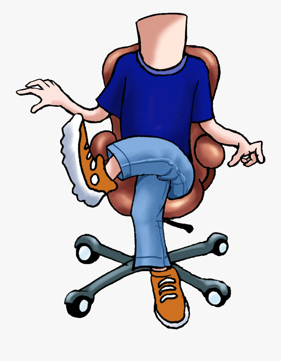 Clipart Chair Sit In - Cartoon, Transparent Clipart