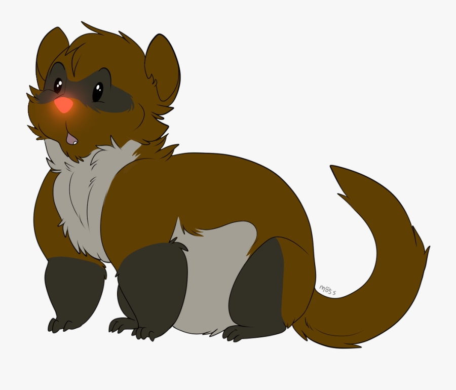 Mello The Red-nosed Reindeer By Raunchy Paws - Cartoon, Transparent Clipart