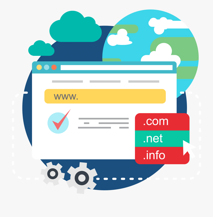 Domain And Hosting Service, Transparent Clipart