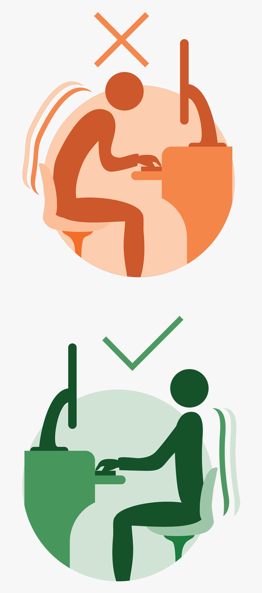 Malas Posturas En La Oficina Animadas, Transparent Clipart