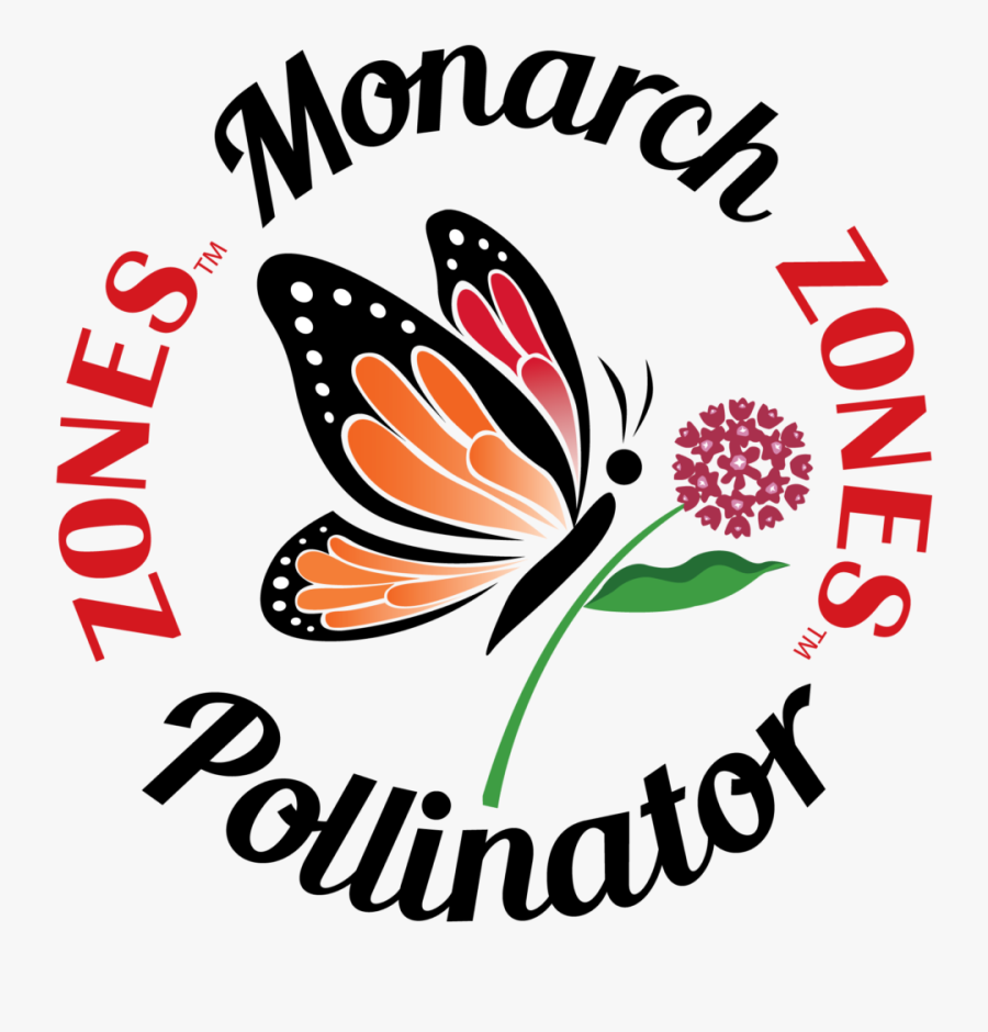 Monarch Pollinator Zones Logo No Background - Butterfly, Transparent Clipart