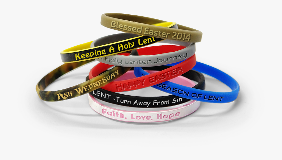 Lent Silicone Bracelets - Bracelet, Transparent Clipart