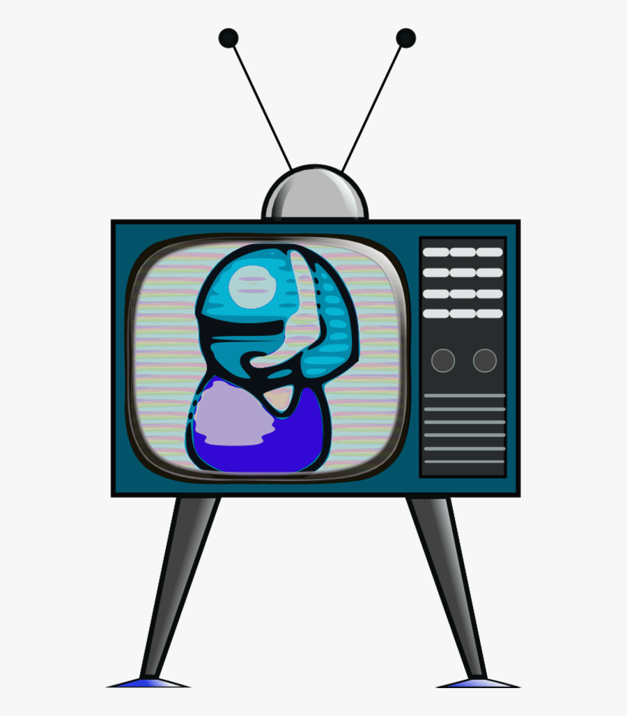Television Color Antenna Old Classic - Colour Tv Clipart, Transparent Clipart