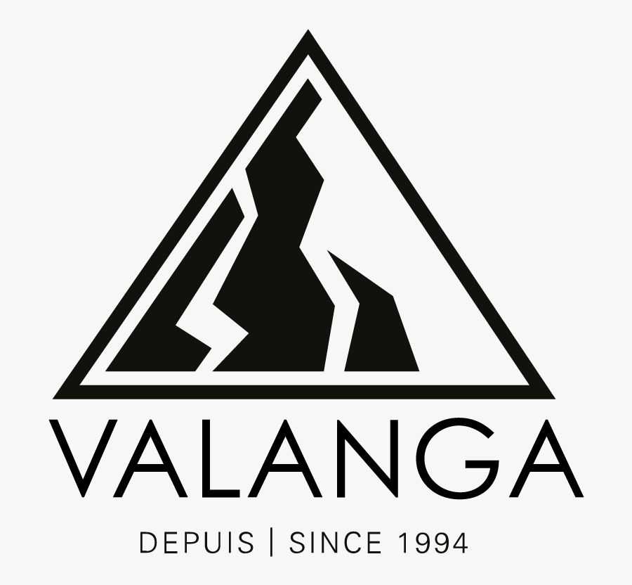 winter jacket with triangle logo