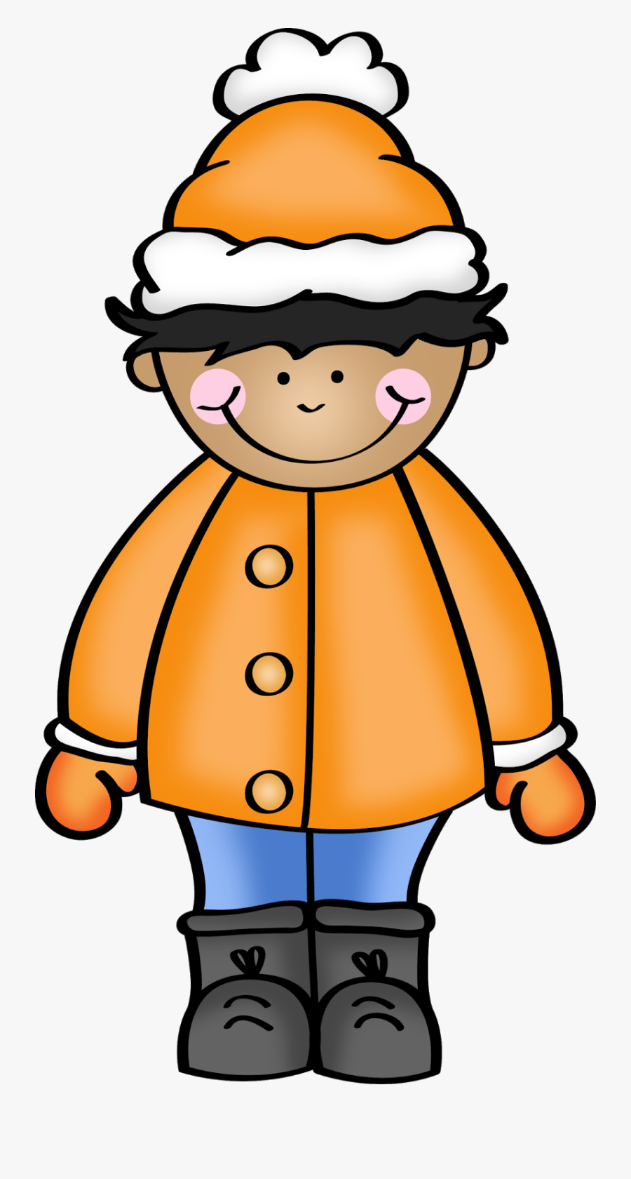 Children Wear Coat Clipart, Transparent Clipart