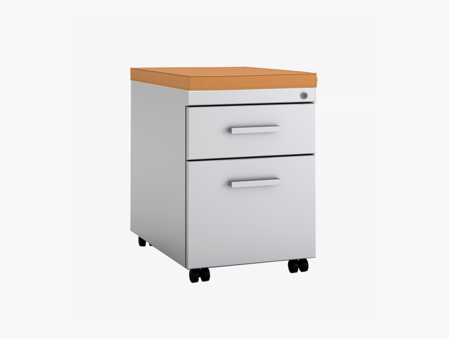 Drawing File Filing Cabinet - Mobile Pedestal With Cushion, Transparent Clipart