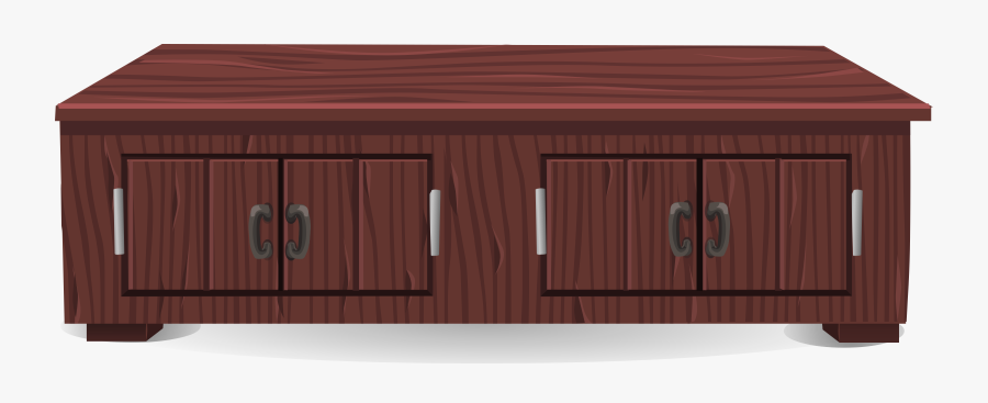 Short Mahogany Cabinet From Glitch Clip Arts - Cabinet Short Clip Art, Transparent Clipart