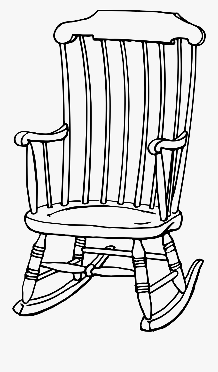 Clipart Chair Drawing - Rocking Chair Clipart, Transparent Clipart