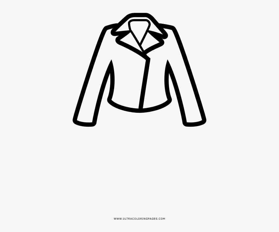 Jacket Coloring Page, Transparent Clipart