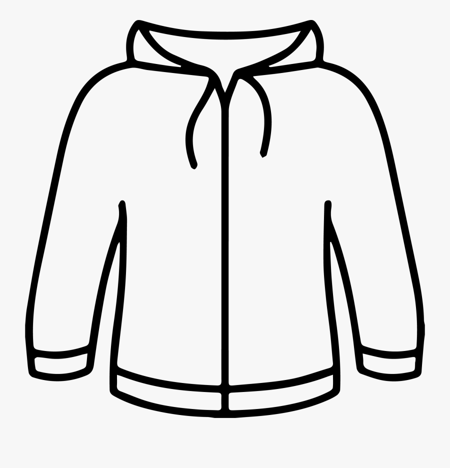 Hoodie Clipart Black And White, Transparent Clipart