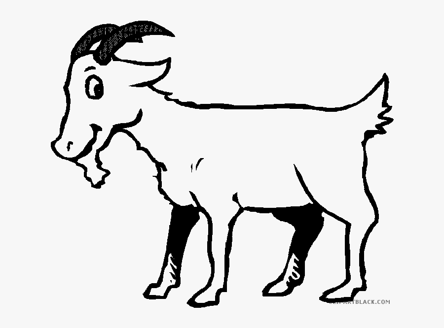 Page Of Clipartblack Com - Goat Black And White, Transparent Clipart