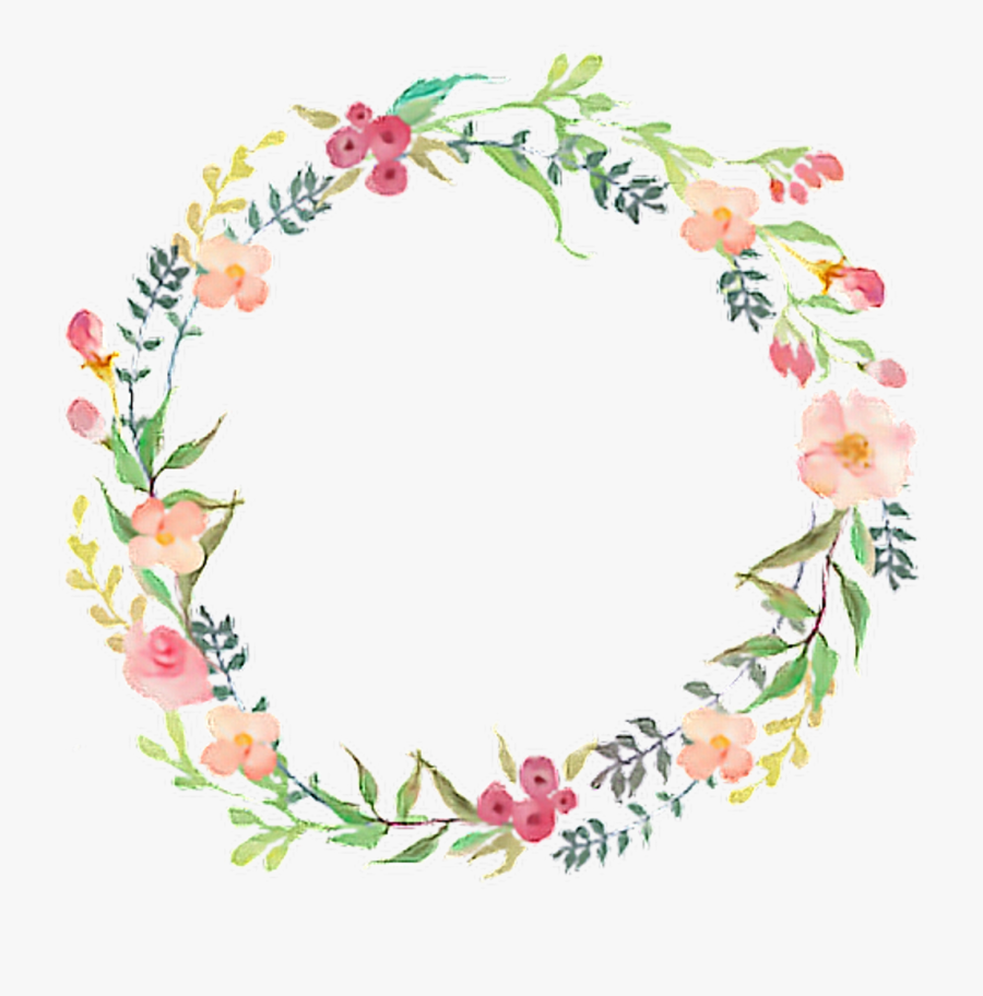 Transparent Watercolor Frame Png - Floral Wreath Png Transparent, Transparent Clipart