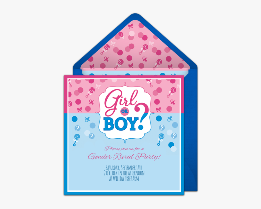Invitaciones Boy Or Girl, Transparent Clipart