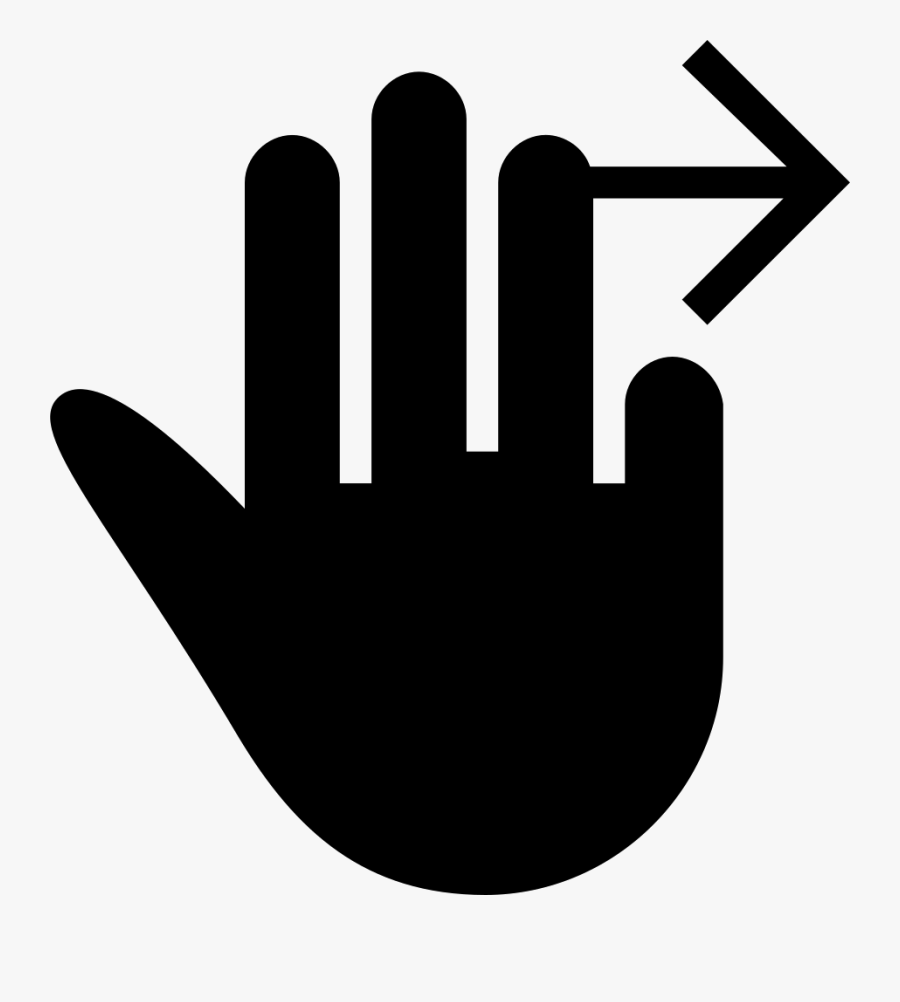 Black Hand Png - Mão Pare Png, Transparent Clipart