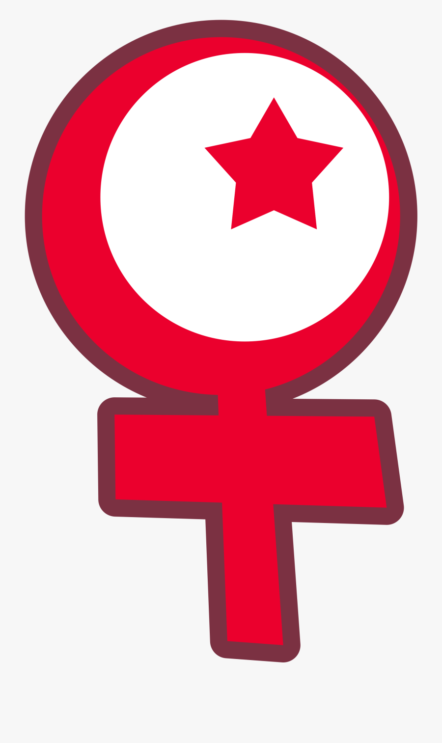 American Red Cross - Islamic Feminism Symbol, Transparent Clipart
