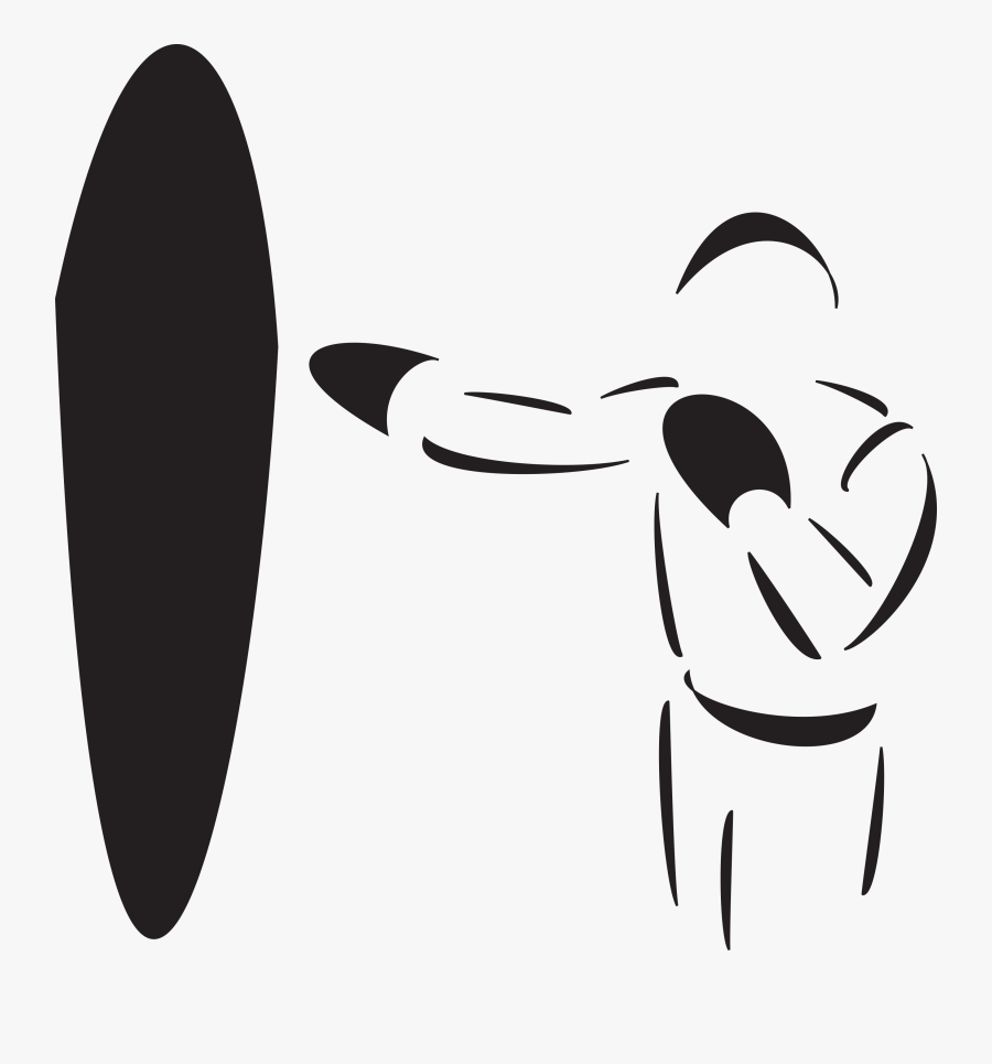 Punching A Bag In A Martial Arts Dojo - Illustration, Transparent Clipart