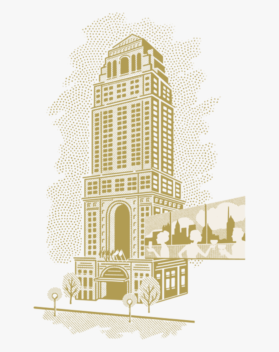 Illustration Of The Four Seasons Hotel Atlanta, Transparent Clipart