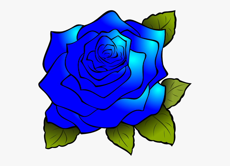 Blue Roses Clip Art, Transparent Clipart