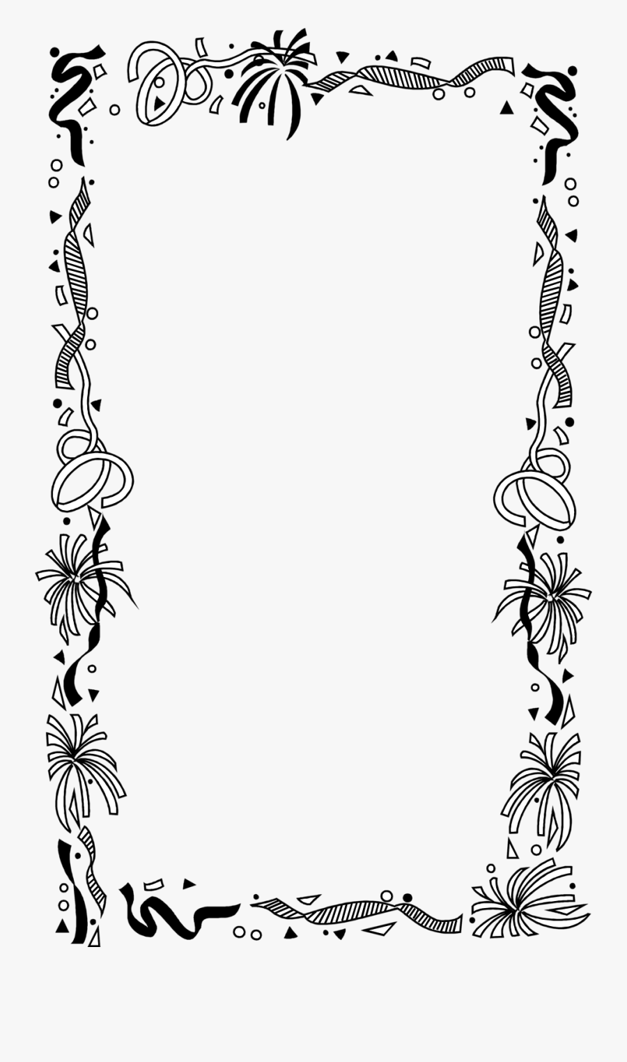 Borders And Frames Picture Frames Drawing Clip Art - Border Birthday Frame Png, Transparent Clipart