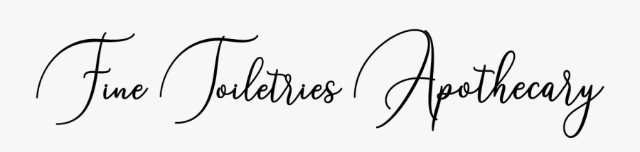 Fine Toiletries Apothecary - Calligraphy, Transparent Clipart