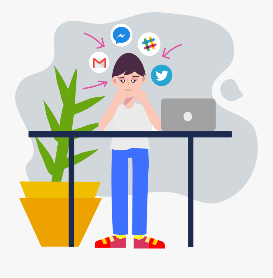 Procrastination Clip Art, Transparent Clipart