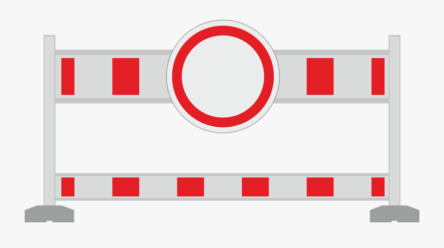 Art - Straßensperrung Schild, Transparent Clipart