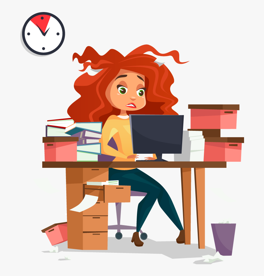 Stress Illustration, Transparent Clipart