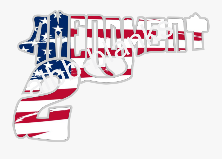 Second Amendment In Gun Shape, Transparent Clipart