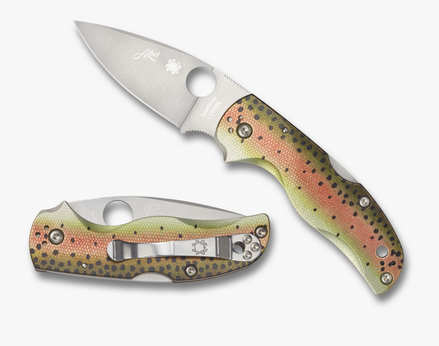 Spyderco Native Rainbow Trout, Transparent Clipart