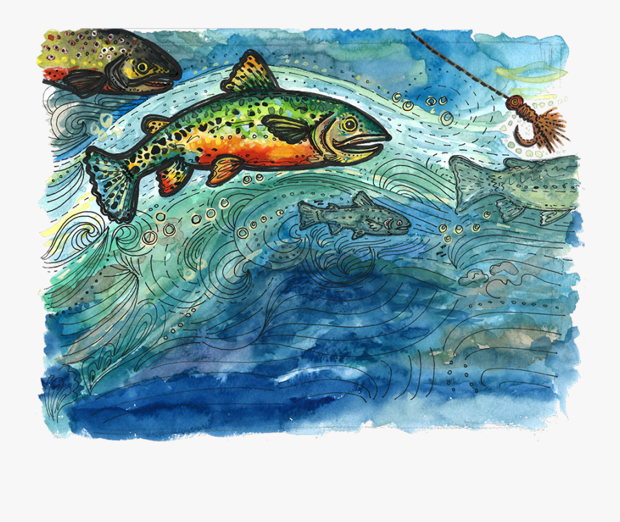 Trout, Transparent Clipart
