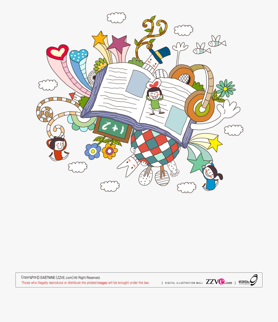 Transparent Teacher Point - Children Open Book, Transparent Clipart