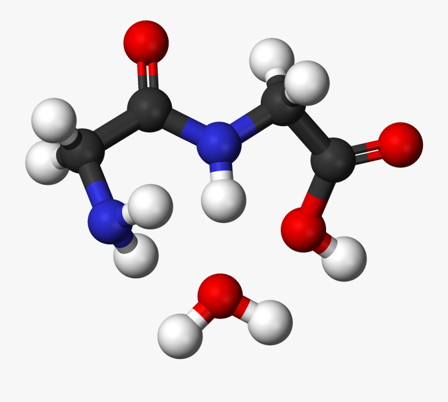 Glycine Condensation 2 3d Balls - Chemical Bonds Png, Transparent Clipart